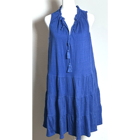 Max Studio Dresses & Skirts - Max Studio Blue Dress Size L Cottagecore Boho Whimsy Summer Dress Lightweight